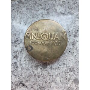 SINEQUAN DOXEPIN HCL ADVERTISEMENT BRASS MAGNIFYING GLASS
